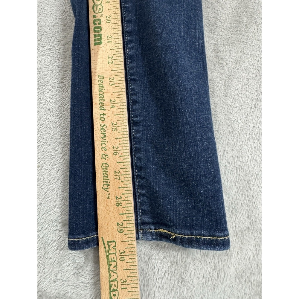 Levis Jeans Womens W30 L30 Skinny Comfort Stretch Whiskered Mid Rise Dark‎ Blue - Picture 15 of 16